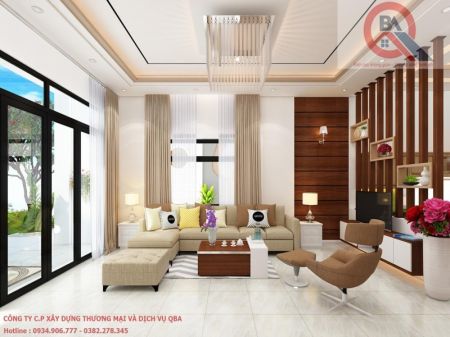 PHÒNG KHÁCH HIỆN ĐẠI ( 8M X 5M )