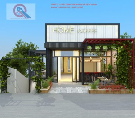 QUÁN CF HOME KIẾN TRÚC HIỆN ĐẠI MỚI MẺ 